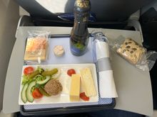 This was the return PMI LCY

Same priblem

Couldnt even load glassses due to space issues for bar drinkks 

The cheese made a good hors douvres 

The champagne was plentiful though 

