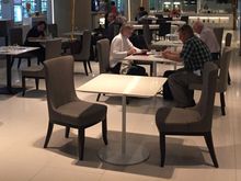 Only lounge open as all OneWolrd lounges closed at least in the morning