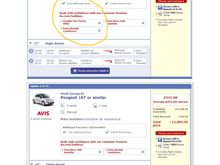 Flight booking for Economy showing Double Tier offer and Club Europe not showing it.