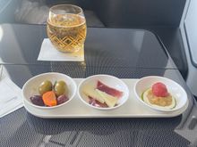 Jamon & Manchego, baba ghanoush & olives