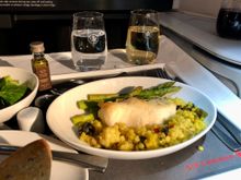 Halibut entree
