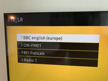 Radio channels via TV