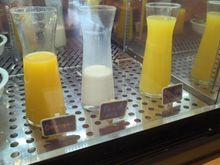 Breakfast at Kuang's Café - Juice & Milk