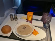 Mushroom soup to start