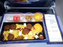 No menu sticker, but then the dessert is still the same as last month.