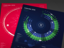 Beautiful radial calendars designed by Bureau Oberhaeuser.