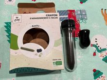 Can't wait to grate this basil crayon over a caprese salad or Italian dish.