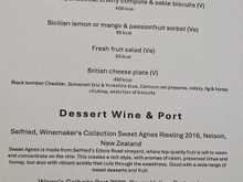 Dessert Menu