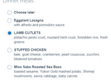 Meal Options in F