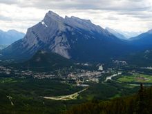 Banff, AB Canada in the summer