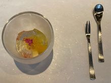 Lemon jelly with Amori apple , mikan and strawberry 