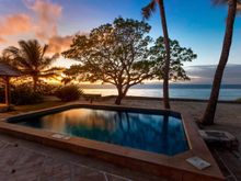 Beachside Pool Villa at sunset