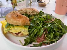 Quirk Cafe: Bagel Breakfast Sandwich