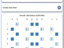 Seat map yesterday