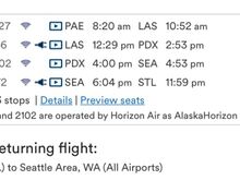 Interesting routing from Seattle (all airports) to STL…
