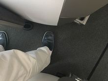 Gap to exit from window is very narrow
