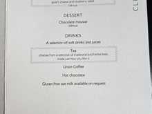 Food Menu - Avocado & Prawn cocktail did look nice