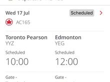 And my booking shows no change (yet)