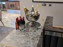 Happy Hour - drinks, two red/two white/Becks