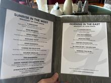 Lounge Breakfast a la carte menu 