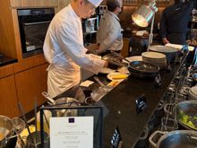 Omelet station for executive lounge