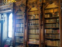 The library in the museum of entrepreneur and collector Pasquale Revoltella