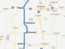 Today's driving map