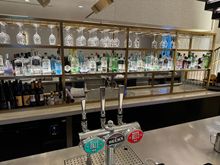 The gin bar and draught beers