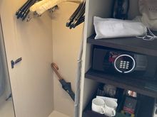 The closet has all signature Kimpton amenities