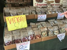 Curious items for sale in Naples