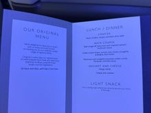 Disappointed to have had this exact same menu on this route last November as the choices are pretty awful.
The light snack before landing at 0530 is the same as what is served if arriving in the afternoon in Punta Cana - cheese and ham pretzel roll or cheese and tomato. 