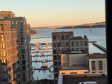 The view of the Fjord is good, even if the area is a bit stark, post-industrial. Architect fans can correct my description. :)