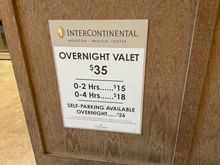 Visable at the hotel's entrance