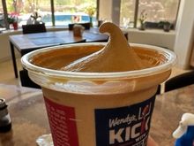 OK, folks. The Pumpkin Spice Frosty is delicious. It doesn’t taste like “pumpkin spice, it tastes like pumpkin - quite different from the chocolate, vanilla and strawberry, in that is very rich - so just get a small one. 