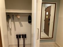 Entry into the room 