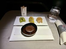What my desert course typically looks like when I order 2 items from the late night dessert menu