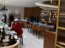 Restaurant near the open-kitchen area; restaurant was not overly packed even during the 530pm-6pm period. 