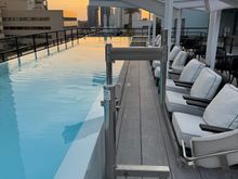 The rooftop pool.
