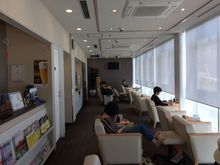 Side of the lounge with an outdoor view