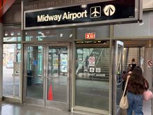 50 min ride on the train to the airport 
