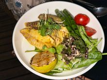 grilled filet (fish caught from coastal trolling fishing trip in the morning)