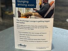 Pop-up marketing for the new lounge. 