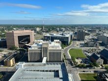 View from our north-facing 30th floor room.