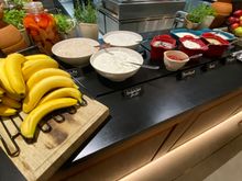 Breakfast buffet.