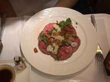 Beef carpaccio starter