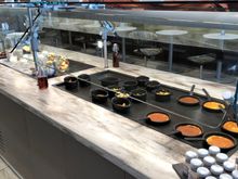 Breakfast buffet.