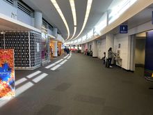 If you've never been in T5 at ORD - this is as exciting as it gets. It's just one giant arch.