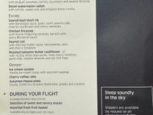 Cheese toast or & soup option is a first for me on TATL flights!  But then I read the fine print … flights over 10 hours.  