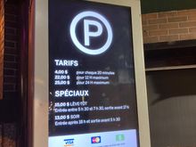 Pricing at parking Rue Saint Pierre