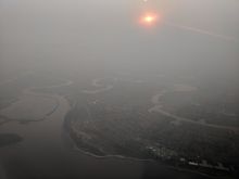 SFO approach on Saturday afternoon